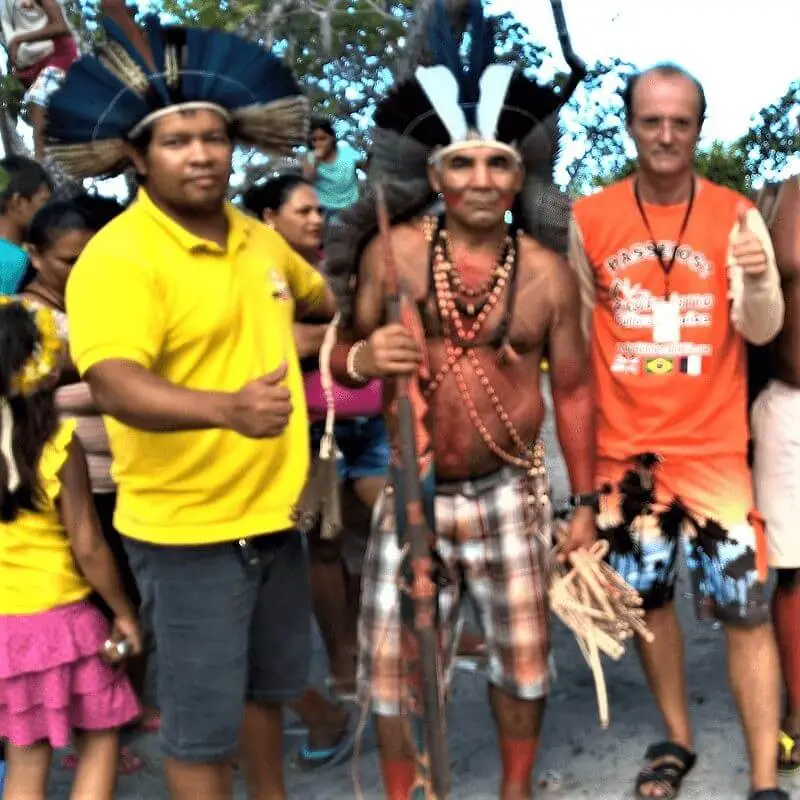 Índios Potiguaras na Baia da Traição - PB